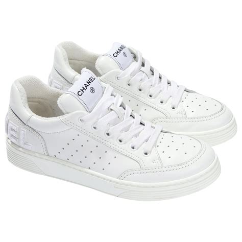 chanel trainers heren|Chanel leather sneakers.